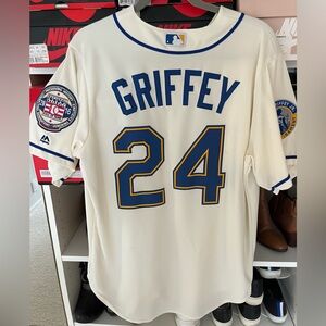 Seattle Mariners Ken Griffey Jr. 2016 Hall of Fame Induction Jersey - Large